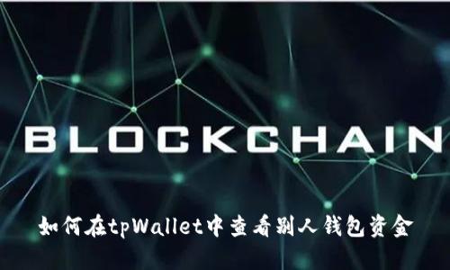 如何在tpWallet中查看别人钱包资金